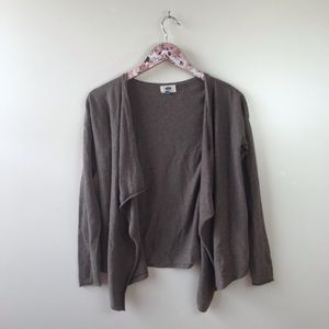 Old Navy, gray, waterfall cardigan, womens size small.